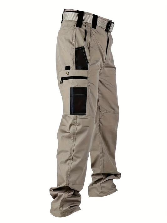 Men’s Cargo Pants - Durable Fabric - Multi-Pocket Utility - Relaxed Fit Workwear