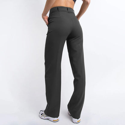 Women's Wide-Leg Trousers - High Waist - Tailored Fit - Elegant & Comfortable