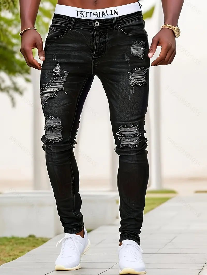 Scottie - Heren gescheurde skinny jeans voor urban style