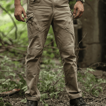 Men's Cargo Pants – Relaxed Fit – Tactical Pockets – Full Length
