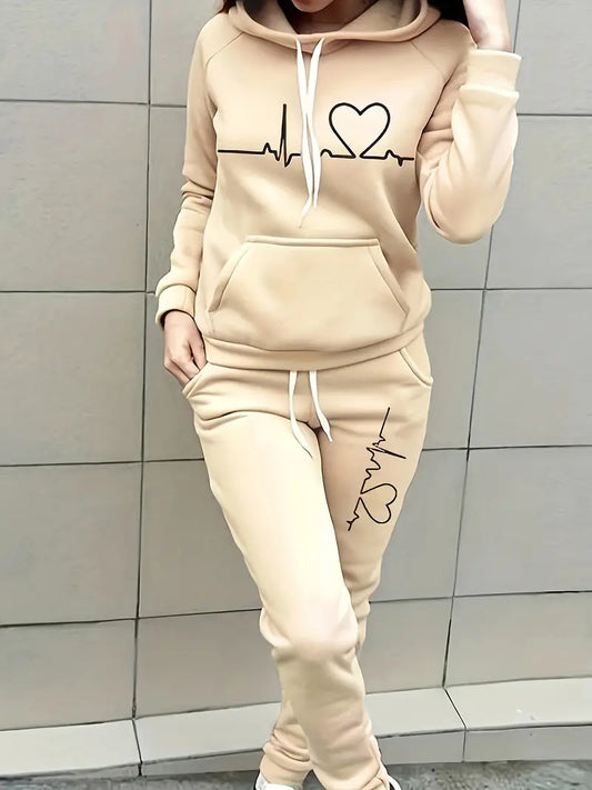 Women's sportswear hoodie and pants set