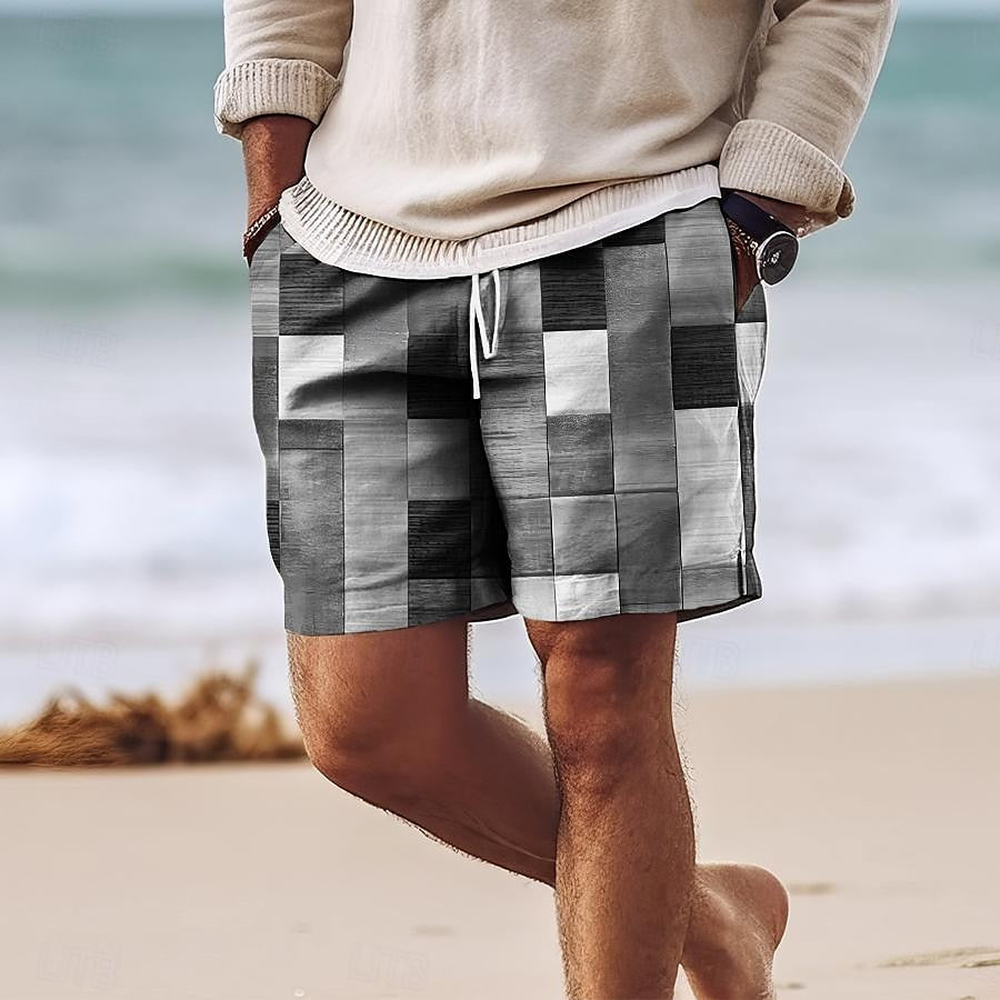 Men’s Swim Shorts – Quick Dry – Regular Fit – Mid-Thigh – Breathable Blend – Drawstring Waist