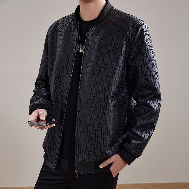 Men's quilted bomber jacket