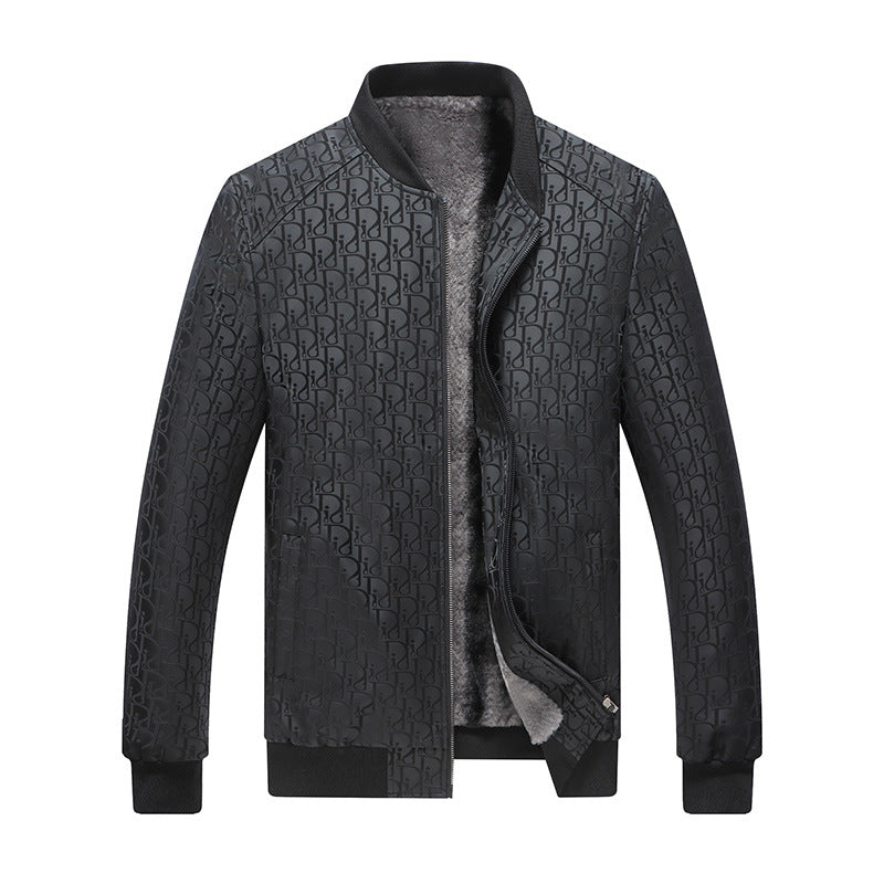 Men's quilted bomber jacket