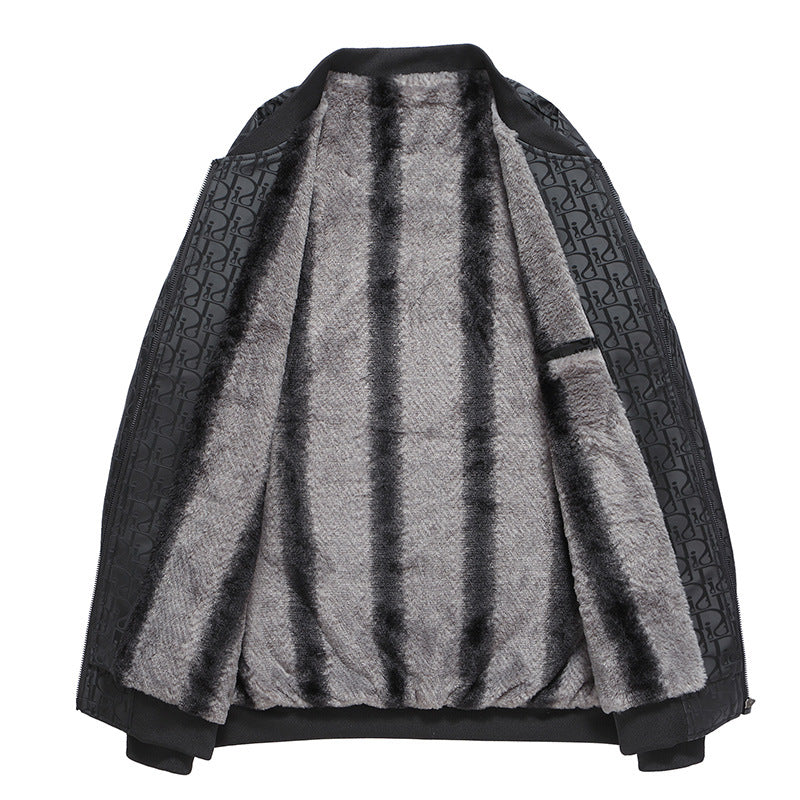 Men's quilted bomber jacket