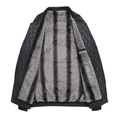 Men's quilted bomber jacket