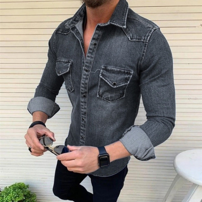 Denim Shirt | Sustainable Slim Fit for Casual and Smart Looks
