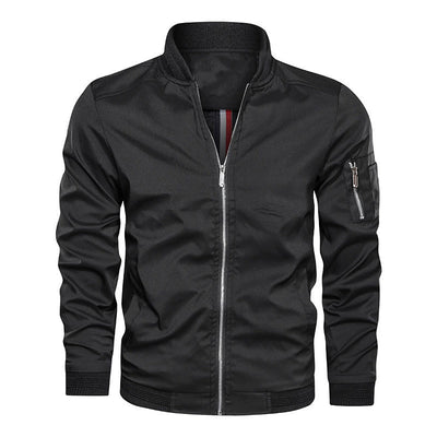 Men's classic zip-up casual outdoor jacket