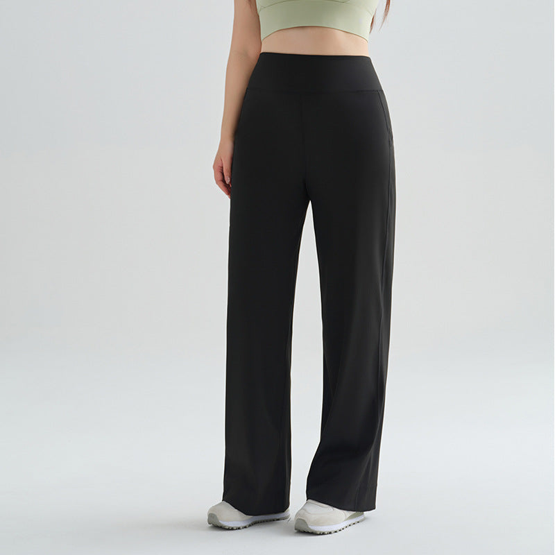 Women's wide-leg high-waisted pants
