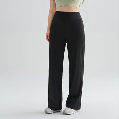 Women's wide-leg high-waisted pants