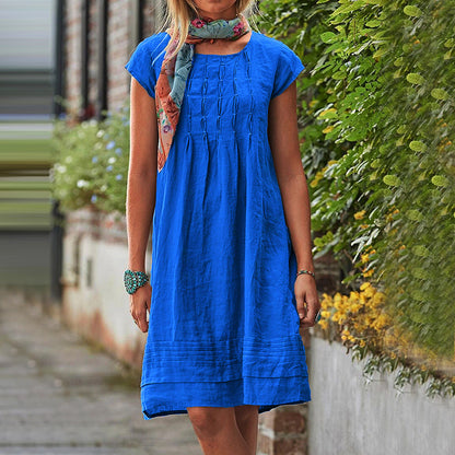 Women's Summer Dress - Short Sleeve - Casual Comfort