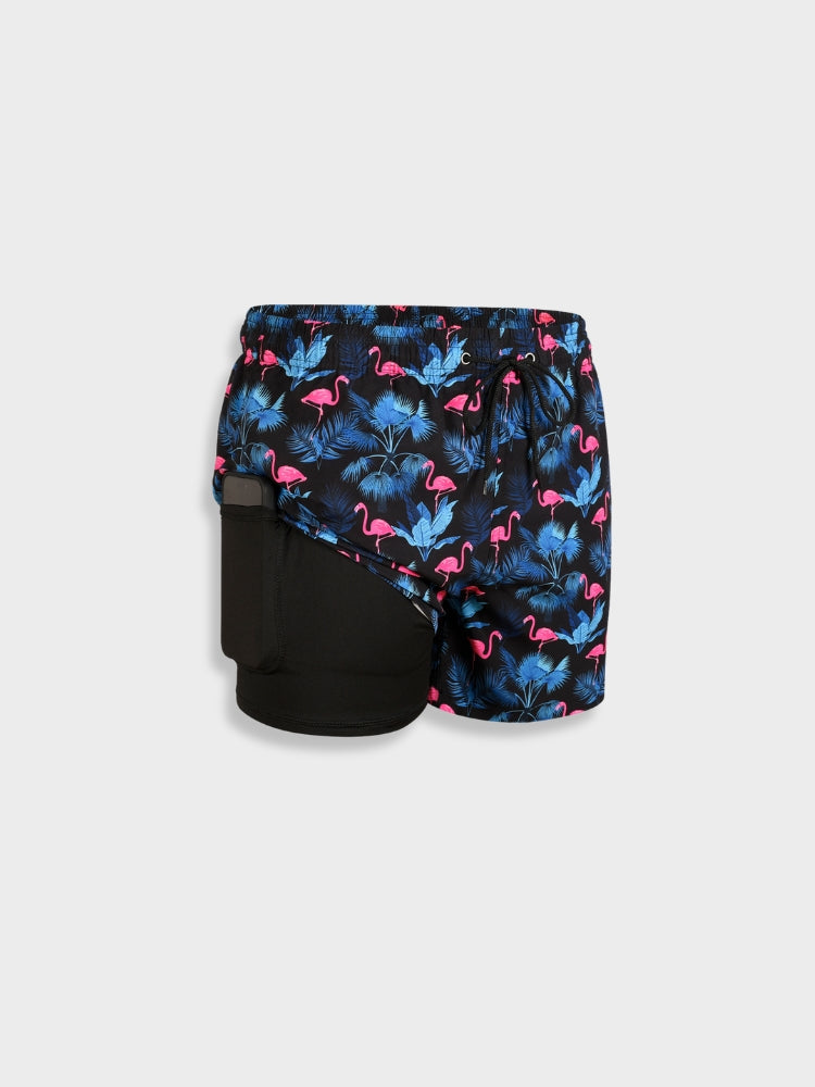 Men’s Swim Shorts – Relaxed Fit – Quick-Dry Breathable Blend – Mid-Thigh Length – Drawstring Waist