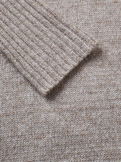 Women's Knitted Sweater Dress - Wrap V-Neck - Long Sleeve - Button Detail - Bodycon Fit