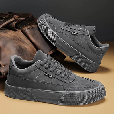 Men’s Casual Sneakers - Low-Top Lace-Up - Durable Grip Sole