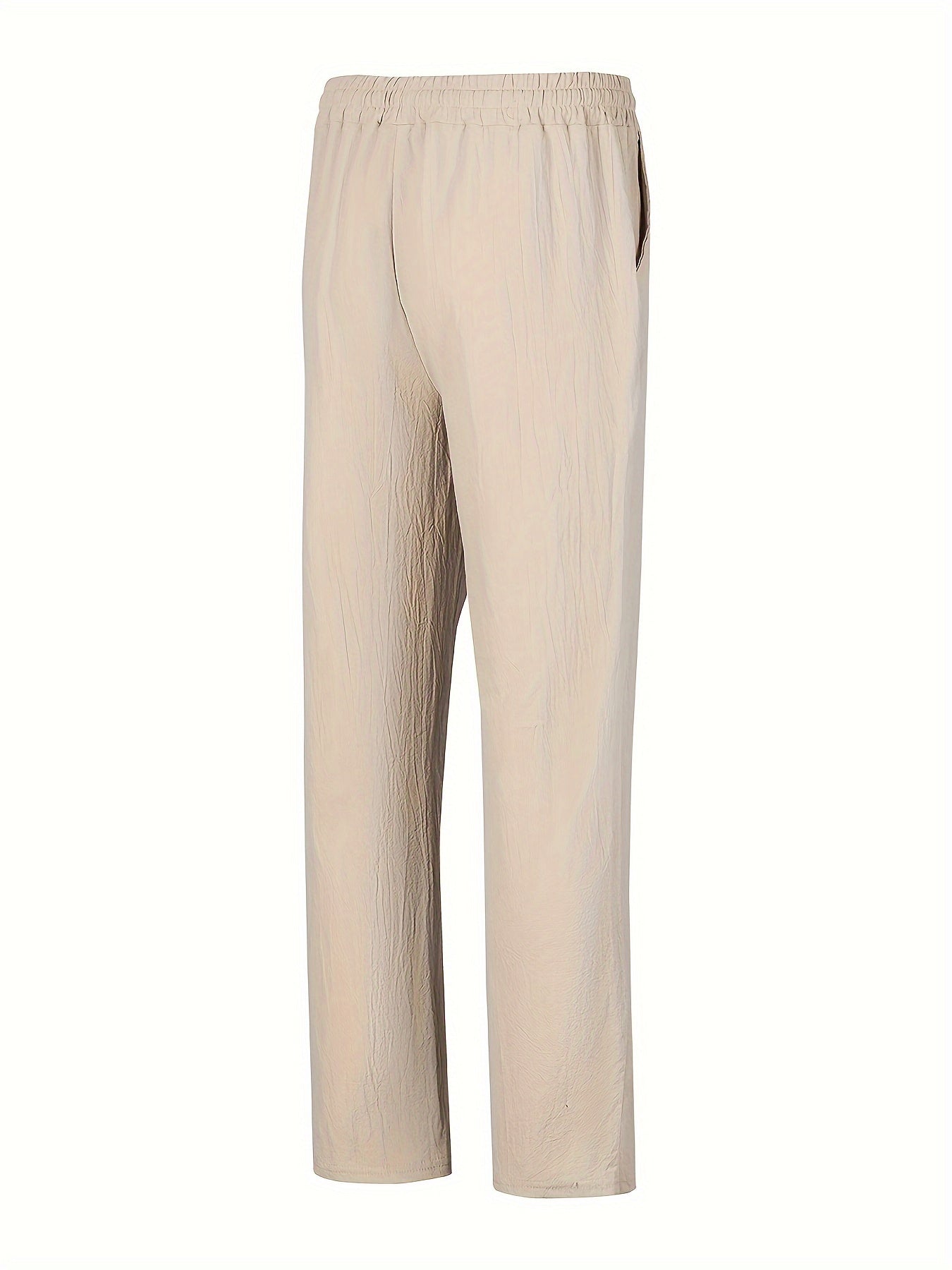 Relaxed fit drawstring pants for men