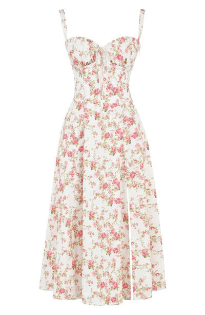 Printed Bustier Dress - Elegant Sustainable Summer Fashion