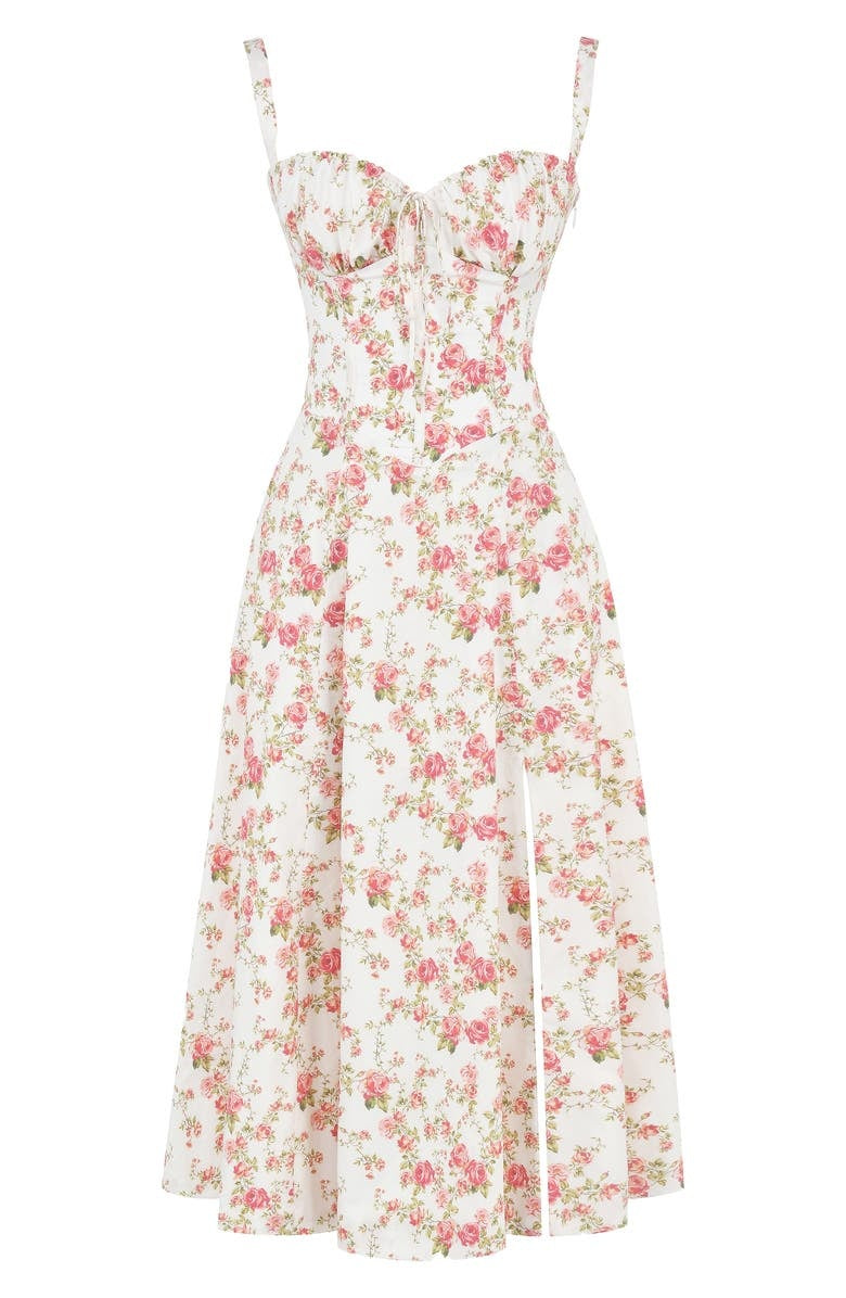 Printed Bustier Dress - Thea Sustainable Polyester Blend