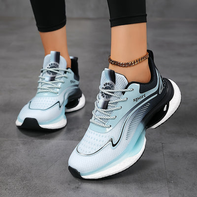 Sports sneakers with cushioned sole for women