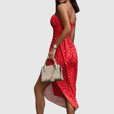 Spaghetti Strap Dress – Breathable Cotton Blend Summer Style