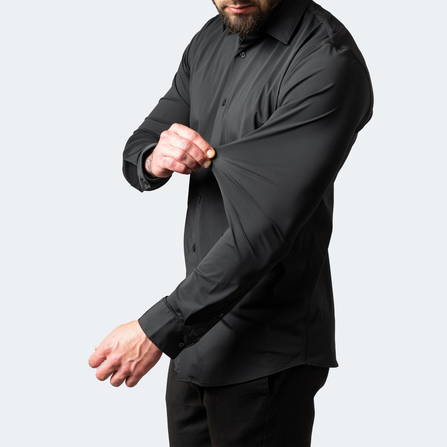 Men's Wrinkle-Free Stretch Shirt - Breathable and Comfortable