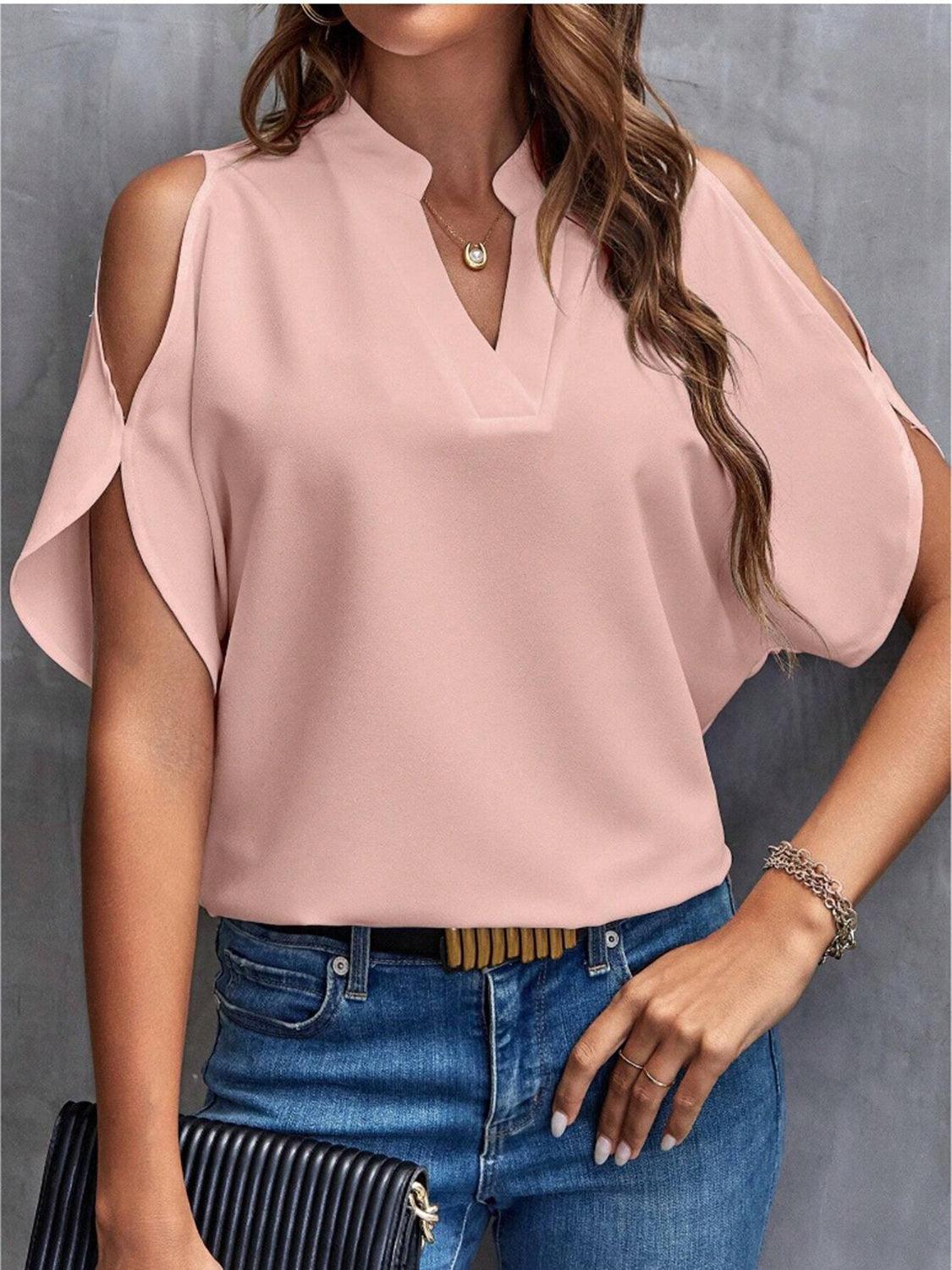 Elegant Off-Shoulder Blouse for Women with Half Sleeves