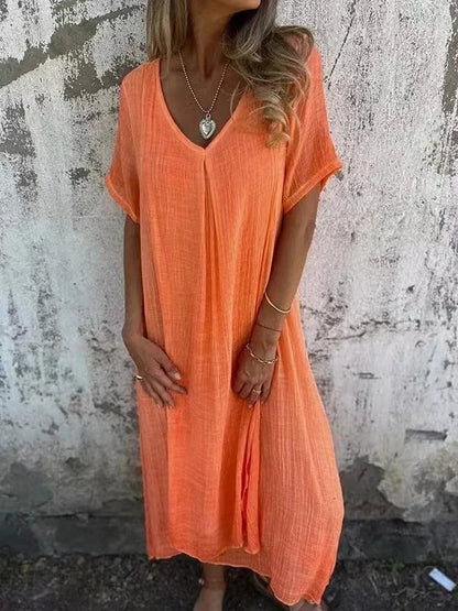 Women's Summer Dress - Short Sleeve Classic Style