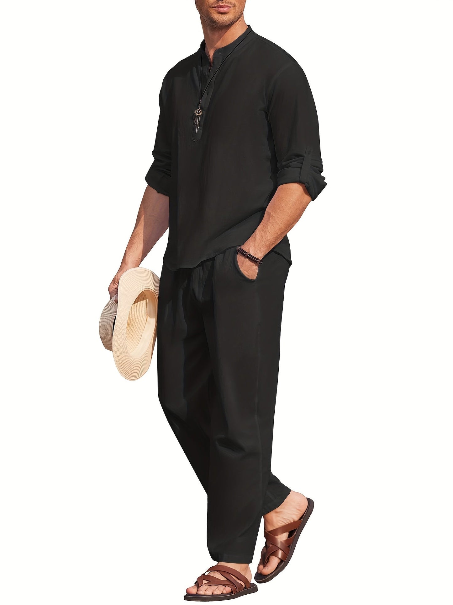 Linen Set - Lightweight Sustainable Men's Summer Wear