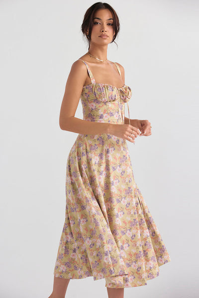 Printed Bustier Dress - Elegant Sustainable Summer Fashion