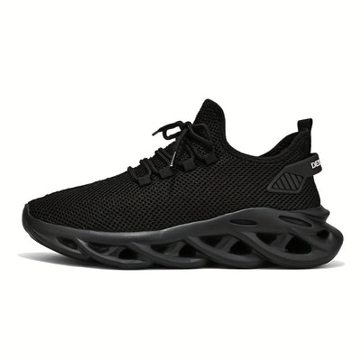 Men’s Running Trainers - Breathable Mesh - Cushioned Sole - Lightweight Lace-Up Fit