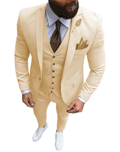Men's Classic Fit Suit - Comfortable Formal Wear for Men