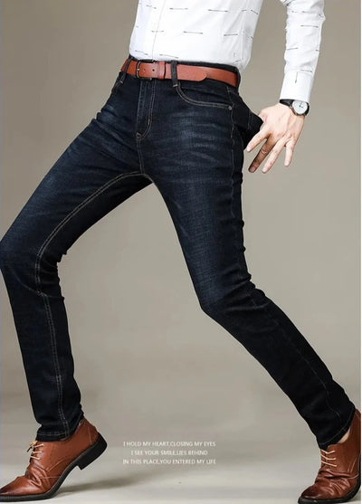 Men’s Slim Fit Jeans – Classic Denim – Five Pockets – Stylish Tailored Design