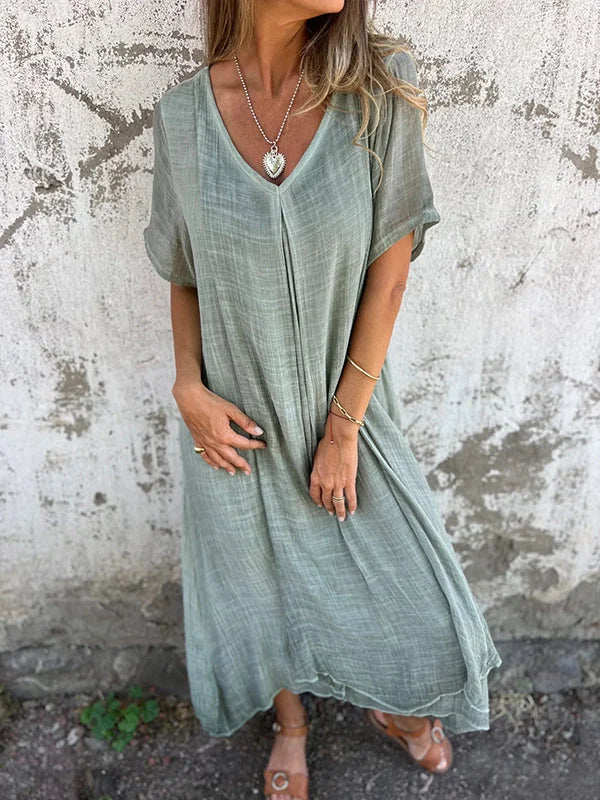 Women's Summer Dress - Short Sleeve Classic Style