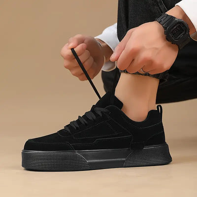 Men’s Casual Sneakers - Lace-Up Low-Top - Comfortable Rubber Sole