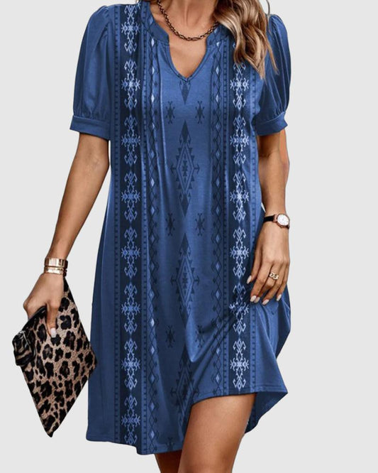 Elegant Short V-Neck Dress for Women