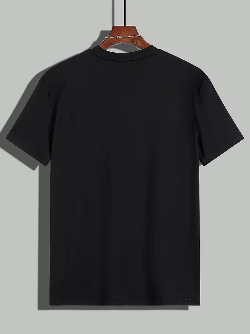 Men’s Color Block T-Shirt - Crew Neck - Short Sleeve - Casual Breathable Fit