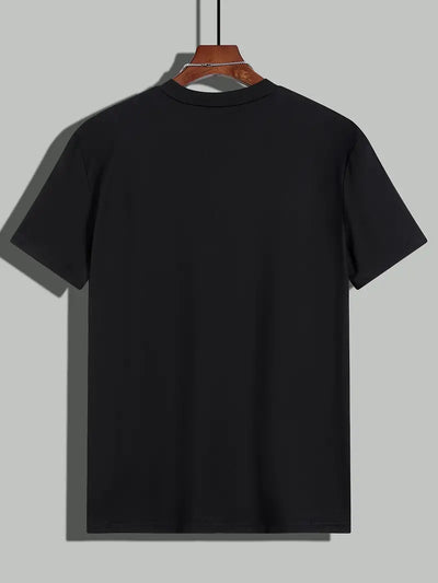 Men’s Color Block T-Shirt - Crew Neck - Short Sleeve - Casual Breathable Fit