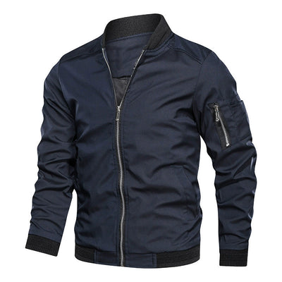Men's classic zip-up casual outdoor jacket