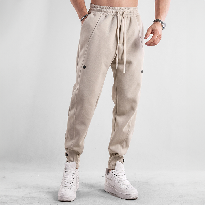 Men's casual sports pants with elastic waistband