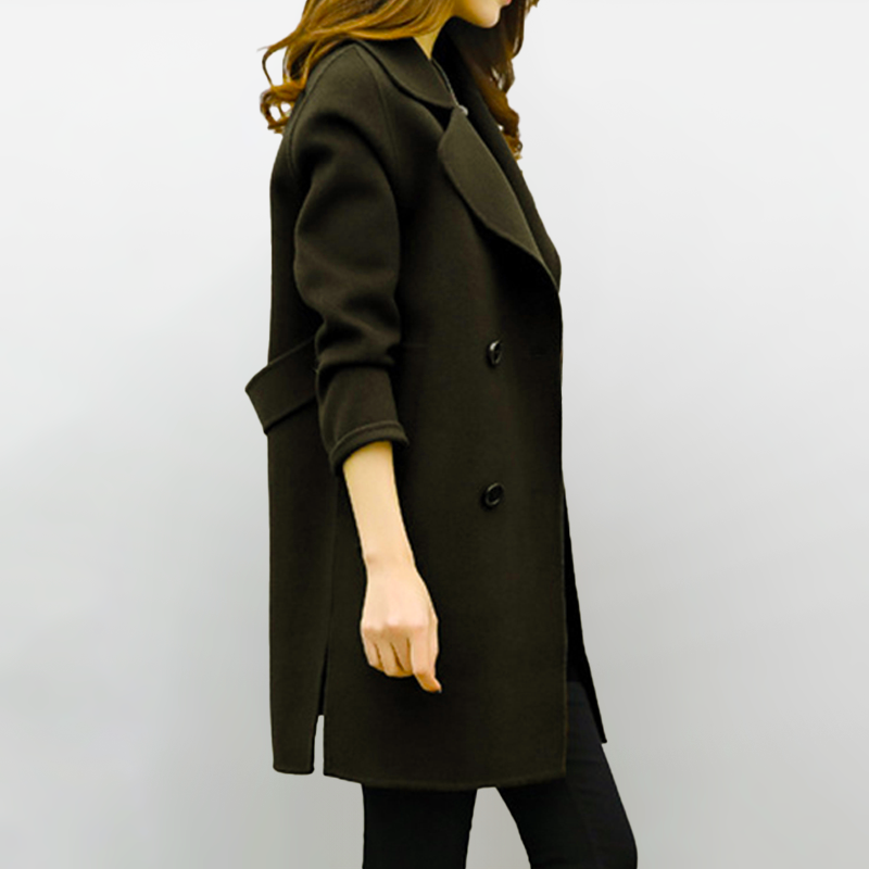 Women's elegant long overcoat