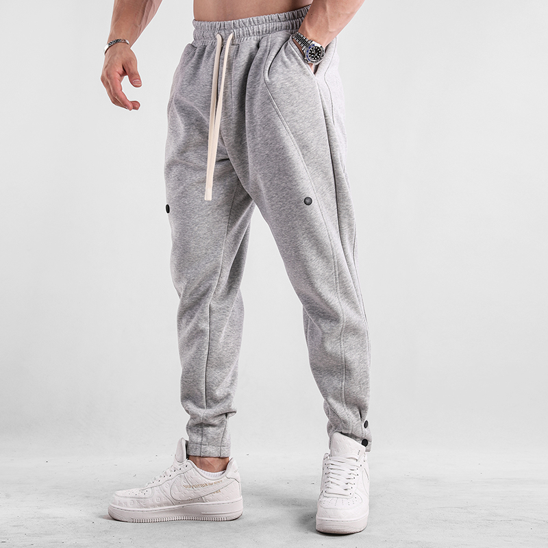 Men’s Jogger Trousers - Elastic Waistband - Tapered Fit - Drawstring & Cuffed Ankles