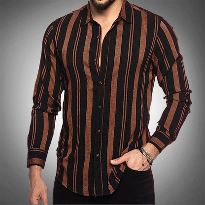 Men's classic striped shirt