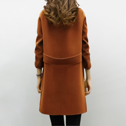 Women's elegant long overcoat