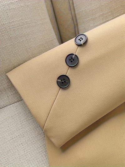 Classic tailored single-button blazer for women