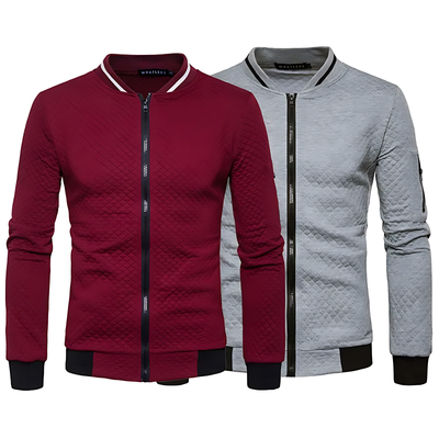 Men's Bomber Jacket - Lightweight, Breathable, All-Season Athleisure Style