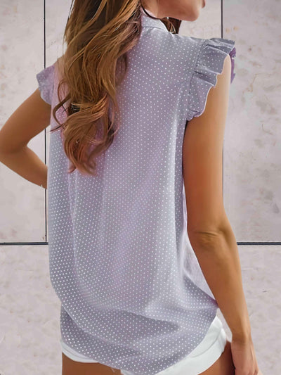 Sleeveless Polka Dot Summer Top for Women