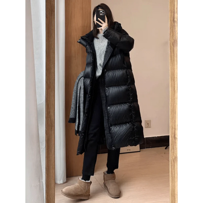 Women's stylish long padded jacket