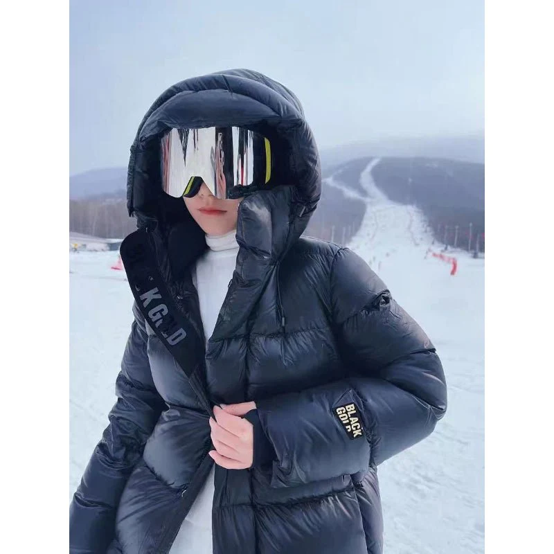 Women's stylish long padded jacket