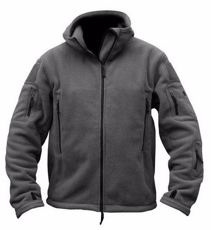 Men’s Fleece Jacket – Hooded – Regular Fit – Full Zip – Thermal