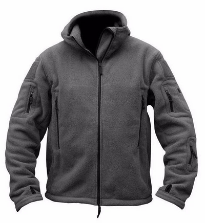 Men’s Fleece Jacket – Hooded – Regular Fit – Full Zip – Thermal