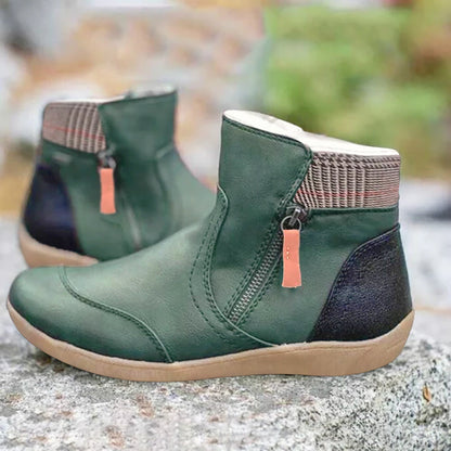 Women's Ankle Boots – Side Zipper – Structured Fit – Supportive Sole